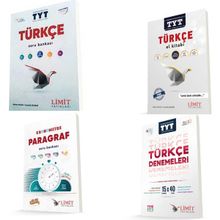 Limit Yayınları - TYT Türkçe Seti Konu Soru ve Deneme Sınavı 4 Kitap