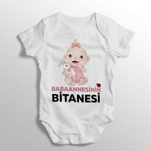 Limon 9 12 Ay Beyaz Babaannesinin Bitanesi Yazılı Baskılı Bebek Zıbını