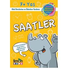 Limonkids-Çıkartmalı Saatler-İlkokul Eğlenceli Matematik