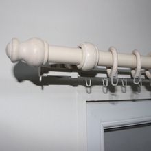 Linadora 28 mm 120 cm Beyaz Ahşap Rustik