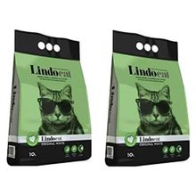 LindoCat 2x10 lt Parfümsüz Yavru Kedi İçin Topaklanan İnce Taneli Kedi Kumu