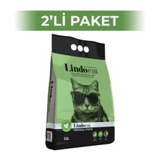 Lindocat 2x10 lt Topaklaşan Kokusuz İnce Taneli Bentonit Kedi Kumu