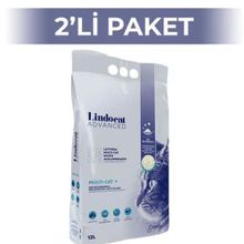 Lindocat Advanced Topaklaşan Kokusuz İnce Bentonit 12 lt 2 Adet Kedi Kumu