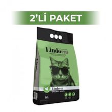 Lindocat Hijyenik Topaklaşan Kokusuz 2x10 lt Yavru ve Yetişkin İnce Taneli Kedi Kumu