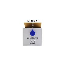 Linea Yoyo Yuvarlak Mavi 50 Adet Yaka Kartlığı