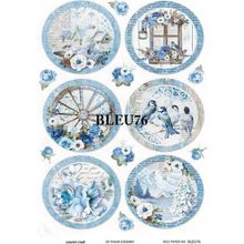 Lineart LA-BLUE76 Pirinç Dekupaj Kağıdı
