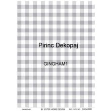 Lineart LA-GINGHAM1 Pirinç Dekupaj Kağıdı