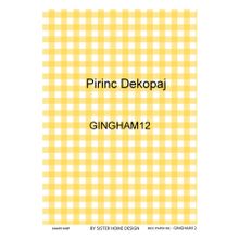 Lineart LA-GINGHAM12 Pirinç Dekupaj Kağıdı