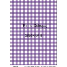 Lineart LA-GINGHAM15 Pirinç Dekupaj Kağıdı