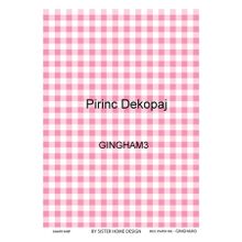 Lineart LA-GINGHAM3 Pirinç Dekupaj Kağıdı
