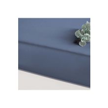 Linens Mix Match Pamuk Saten indigo Çift Kişilik Lastikli Çarşaf