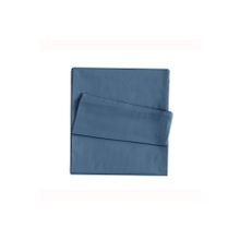 Linens Mix Match Pamuk Saten indigo King Size Çarşaf