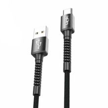 Linktech 3A 1 mt K552 Type-C USB Metal Başlı Data Şarj Kablosu
