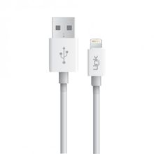 Linktech K559 2.4A 1 mt Beyaz Lightning Şarj ve Data Kablosu