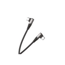 Linktech K595 Safe Siyah 60W 1.5 mt Type-C-Type-C 90 Derece Data Şarj Kablosu