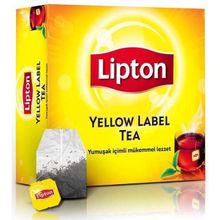 Lipton 100'lü 200 gr Yellow Label Süzen Bardak Poşet Siyah Çay