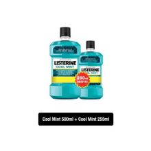 Listerine Cool Mint Hafif Tat 500 ml +250 ml Ağız Bakım Suyu