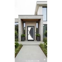 LİV Concept Liv Aksesuar Modern Antrasit Detaylı Beyaz Villa Çelik Kapı