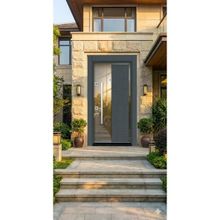 LİV Concept Liv Aksesuar Modern Antrasit Lüks Villa Çelik Kapısı - 110x210 Cm (pervazdan Pervaza) - Özel Tasarım