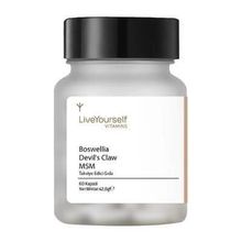 Live Yourself Vitamins Boswellia Devil’s Claw MSM 60 Kapsül