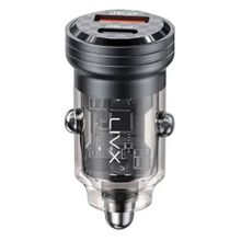 LivX L35 Transparent 45W PD/QC Type-C ve USB Çıkış Ultra Hızlı Mini Araç Şarj Cihazı