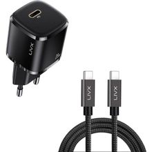 LivX Rapid 20W USB-C Mini PD Hızlı Şarj Cihazı Güç Adaptörü ve 2 mt Hızlı Şarj ve Data Kablosu