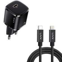 LivX Rapid 20W USB-C Mini PD Hızlı Şarj Cihazı Güç Adaptörü ve 3 m iPhone Hızlı Şarj Kablosu