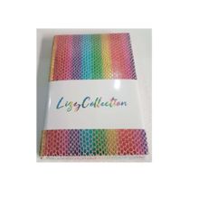 Liz Rainbow Suni Deri 17x24 168 YP Çizgili Defter