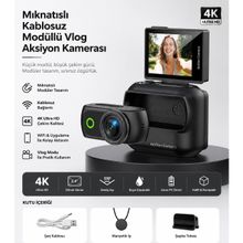 LK-018 Siyah Vlog Aksiyon Kamera