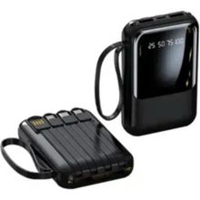 Lkp-53 LCD Ekranlı 10.000MAH - Usb-C , Mikro , Lightning Taşınabilir Powerbank - Siyah