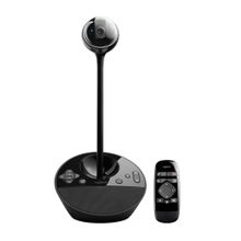 Logitech BCC950 video konferans web kamerası, eller serbest konuşma sistemi, HD 1080p, 180°görüş alanı, geniş bant ses, motorlu kamera, çok yönlü hoparlör, 1-4 kişilik, PC/Mac için, siyah