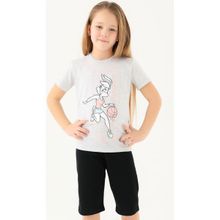 Looney Tunes Kız Çocuk T-Shırt Kar Melanj - 2 - 3 Yaş