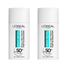 L’Oréal Paris 2x50 ml Bright Reveal Spf 50+ Koyu Leke Karşıtı Fluid Günlük Yüz Güneş Kremi Cilt Bakım Seti