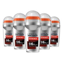 L'Oréal Paris Men Expert Invincible Anti Perspirant 50 ml 5'li Roll On Deodorant Seti
