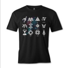 Lord CS-809 Siyah EXO - Signs Erkek T-Shirt