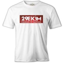 Lord T-Shirt 29 Ekim Cumhuriyet Bayramı Beyaz Erkek Tshirt
