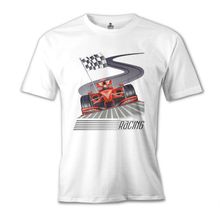 Lord T-Shirt Araba Yarış Beyaz Erkek T-Shirt