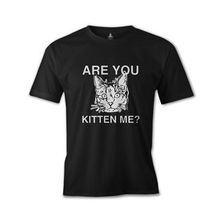 Lord T-Shirt Are You Kitten Me Siyah Erkek T-shirt