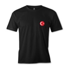 Lord T-Shirt Ay Yıldız - Göğüs Logo 2 Siyah Erkek T-shirt