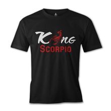 Lord T-Shirt Burç - Scorpio King Siyah Erkek T-shirt