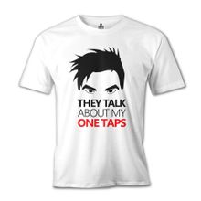 Lord T-Shirt Counter Strike - My One Taps 2 Beyaz Erkek T-shirt