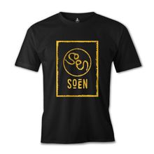 Lord T-Shirt ES-1104 Siyah Soen Logo 2 Erkek T-shirt