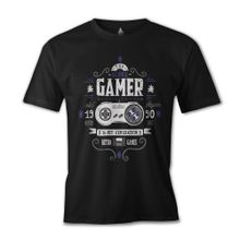 Lord T-Shirt ES-1317 Siyah Oyun 1990 Players Erkek T-shirt