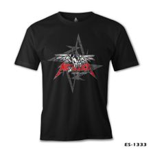 Lord T-Shirt ES-1333 Siyah Metallica Seek And Destroy Logo Erkek T-shirt