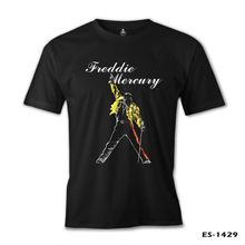 Lord T-Shirt ES-1429 Siyah Freddie Mercury King Of Queen Erkek T-shirt