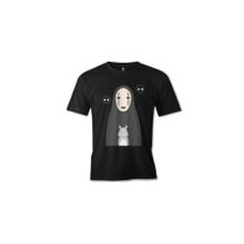 Lord T-Shirt ES-1524 Sprited Away Kaonashi Siyah Erkek T-Shirt