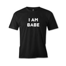 Lord T-Shirt ES-1540 I Am Babe Siyah Erkek T-Shirt