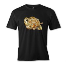 Lord T-Shirt ES-1555 Kaplan Look Siyah Erkek T-Shirt