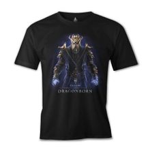 Lord T-Shirt ES-295 Siyah Skyrim Dragonborn Erkek T-shirt