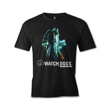 Lord T-Shirt ES-403 Siyah Watch Dogs Erkek T-shirt